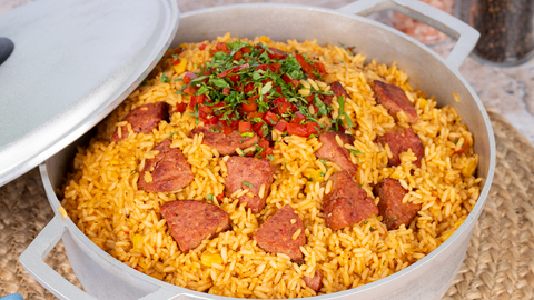 Rice with Induveca Salami