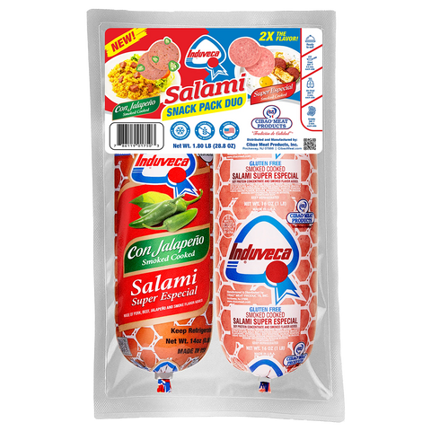 Induveca Paquete de bocadillos de salami dúo - 1.80 lbs